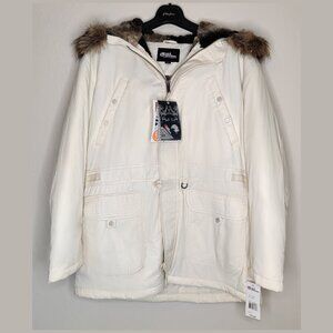 Ecko Function Men’s Heavy Winter Parka Jacket XL – Faux Fur Lined Hood – NEW